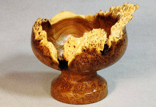 Handmade Wooden Candy Bowl Russian Olive Burl Wood